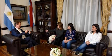 Gobernador Bordet -Leonor Benedetto - Carolina Gaillard\nCrédito: Gobierno ER