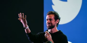 (FILES) In this file photo taken on November 12, 2018 Twitter CEO and co-founder Jack Dorsey gestures while interacting with students at the Indian Institute of Technology (IIT) in New Delhi on November 12, 2018\u002E - A series of erratic and offensive messages appearing on the account of Twitter chief executive Jack Dorsey August 30, 2019 suggest his account had been hacked\u002E The tweets containing racial slurs and suggestions about a bomb showed up around 2000 GMT on the @jack account of the founder of the short messaging service\u002E The company did not immediately respond to an AFP query\u002E (Photo by Prakash SINGH / AFP)