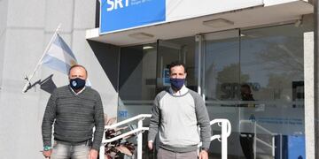 Roberto Oesquer y Roberto Sukerman en la Comisión Médica de Sunchales