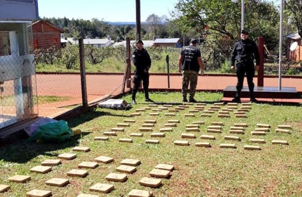 Incautaron 80 kilos de marihuana en el norte misionero