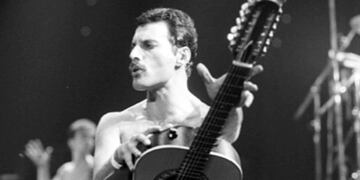 Freddie Mercury pisó el Gigante de Arroyito en 1981\u002E (Neal Preston)