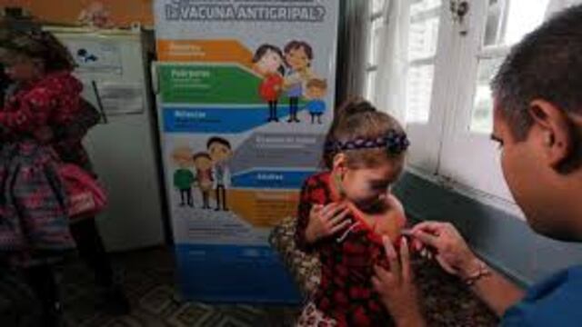 Los niños, dentro del grupo prioritario para la vacunación antigripal.
