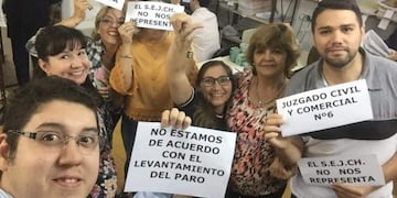 Trabajadores judiciales del Chaco reclaman mejoras salariales\u002E