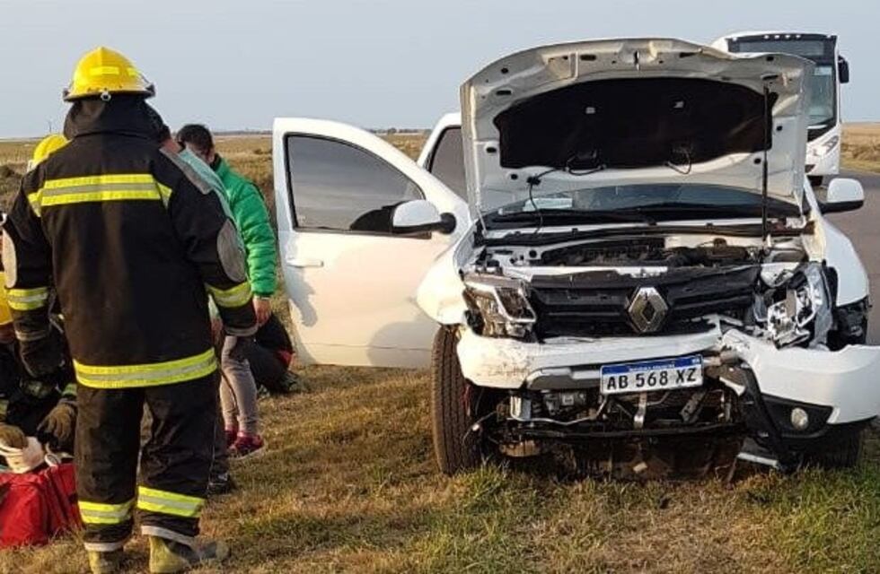 Siete personas hospitalizadas tras un choque en la ruta 51