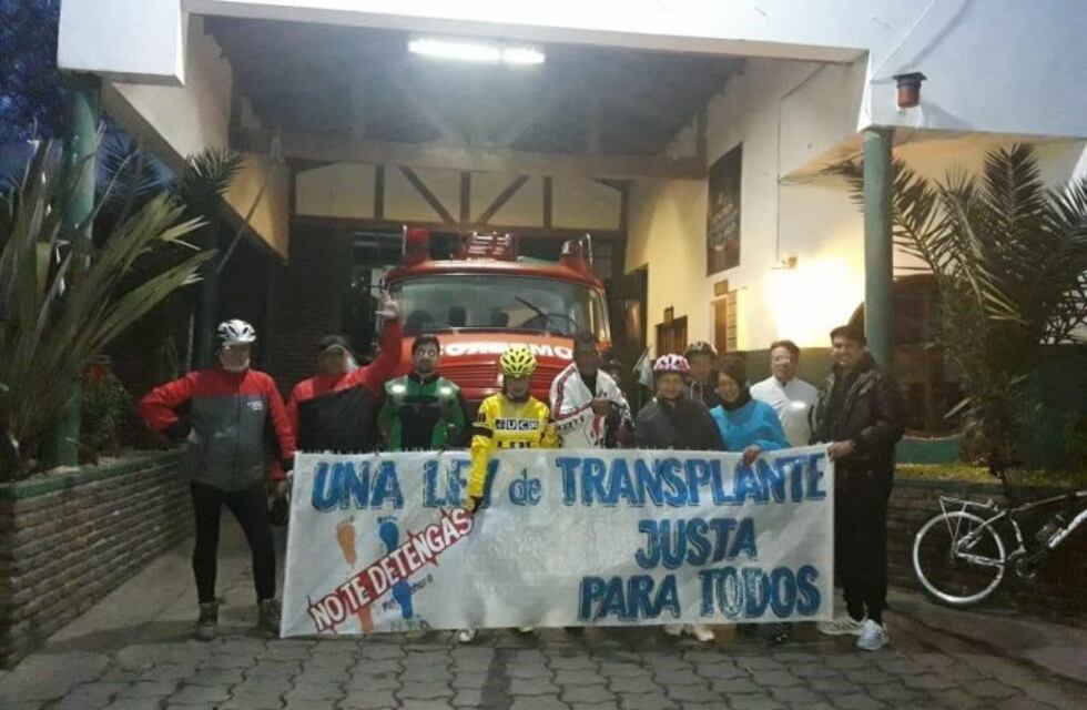 Para concientizar sobre la donación de órganos viajó en bici 368 km