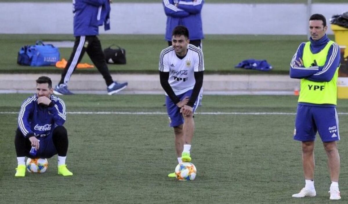 Pity Martínez, el elegido por Lionel Scaloni para reemplazar a Ángel Di María