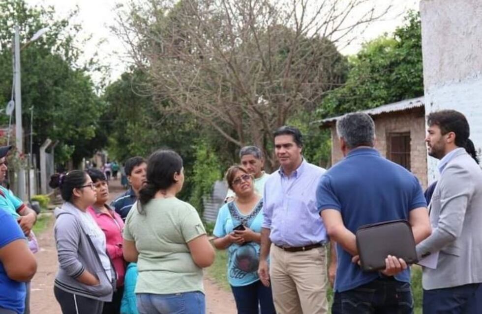 Jorge Capitanich recorrió la zona de Villa Elba