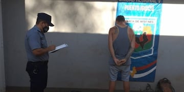 El ladrón fue apresado con los cables dentro de su mochila\u002E