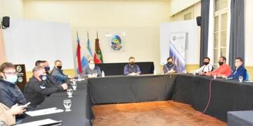 Reunión de Francolini en Concordia por los controles a la ciudad\u002E