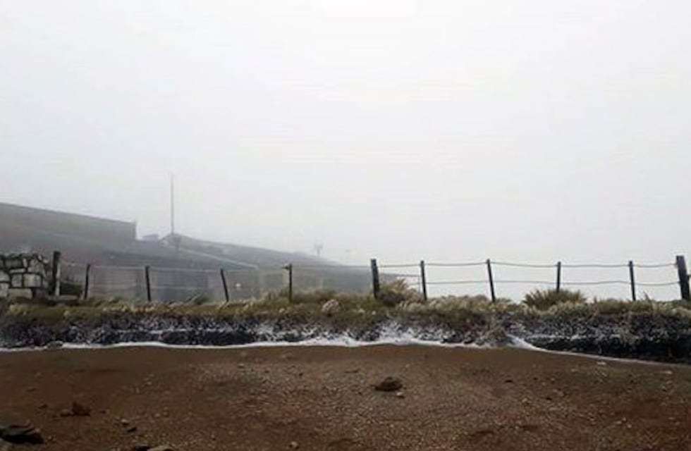 La nieve también se hizo presente en San Luis