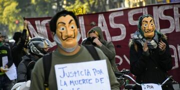 La Red de Trabajadores Precarizados de Rosario marchó por Pellegrini\u002E (@mauroyasprizza)