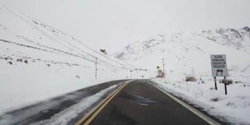 Nieve en la ruta