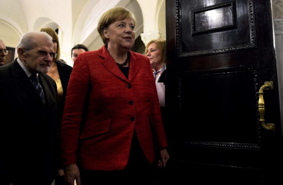 Rodríguez Larreta le entregó la llave de la Ciudad a Angela Merkel