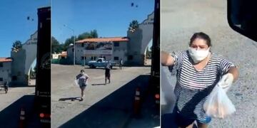 regalan viandas a camioneros en Mendoza