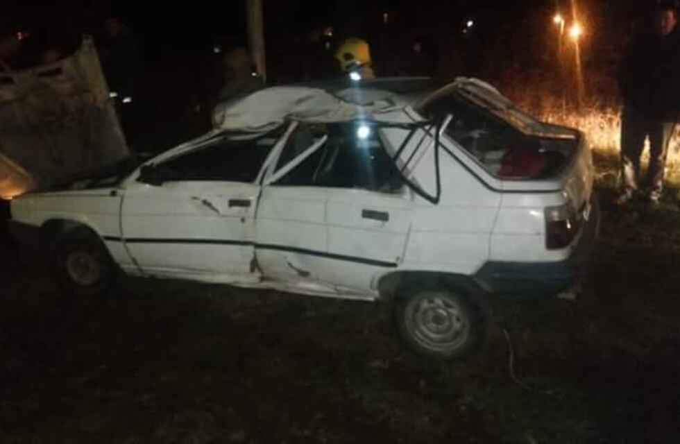 Volcó en pleno acceso a Tilisarao