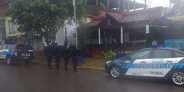 Los uniformados homenajearon a sus camaradas\u002E