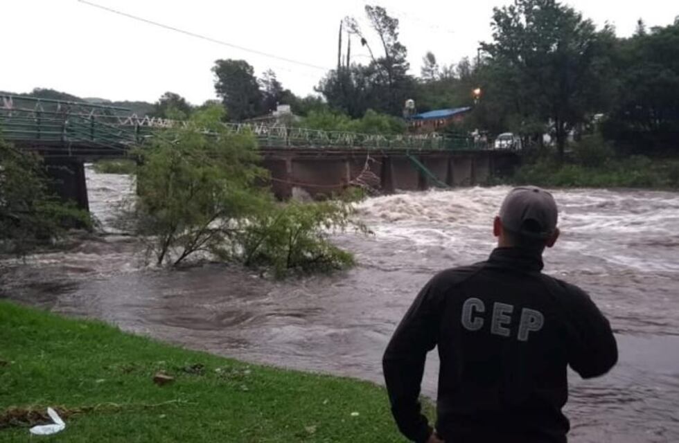 El registro de las primeras lluvias y la situación de los vados en Carlos Paz
