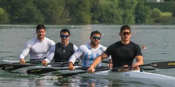 Manuel Lascano, Juan Cáceres, Ezequiel Di Giácomo y Gonzalo Carreras (Foto: Instagram)