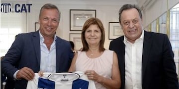 Andrés Fassi estuvo con la ministra Bullrich y el secretario Santos en Buenos Aires\u002E (Prensa Talleres)