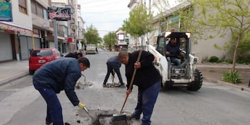 trabajos de bacheo (prensa municipalidad)