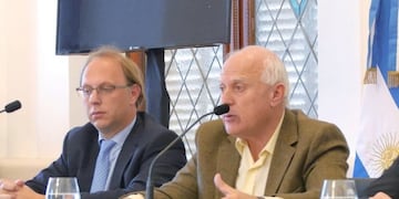 Gonzalo Saglione y Miguel Lifschitz convocaron a una conferencia junto al fiscal de Estado, Pablo Saccone\u002E (@gobsantafe)