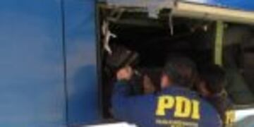 Los cigarrillos iban en el colectivo donde viajaban pasajeros.