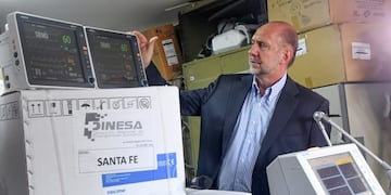 El rafaelino recorrió el Hospital de Niños Orlando Alassia la semana pasada\u002E (@gobsantafe)