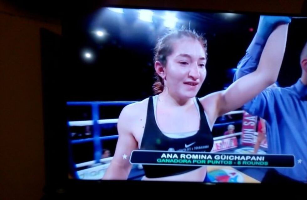 Gran triunfo de la Boxeadora santacruceña Romina Guichapani