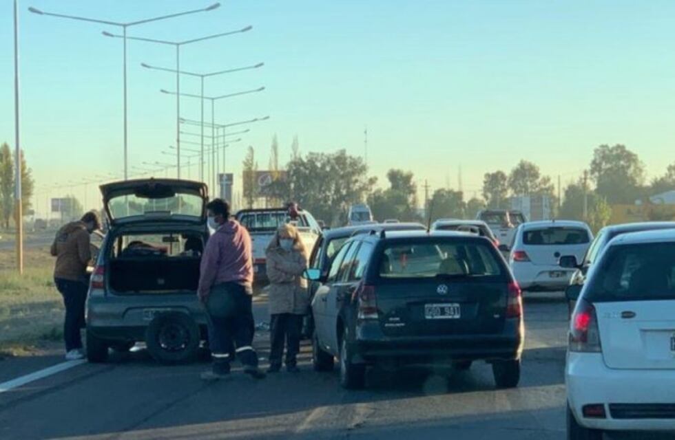 Choque en Luján de Cuyo demoró el tránsito en el Acceso Sur