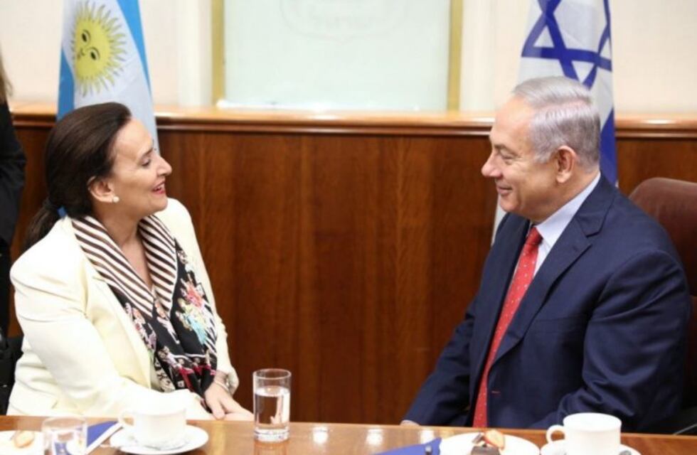 Michetti fue recibida en Tel Aviv por el premier Netanyahu