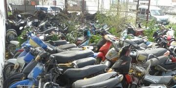 Motos en depósito municipal de Alta Gracia