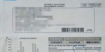 Boletas de luz con aumentos
