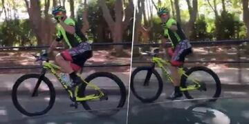 Un médico escrachó a un ciclista que no cumplió la cuarentena por coronavirus: \