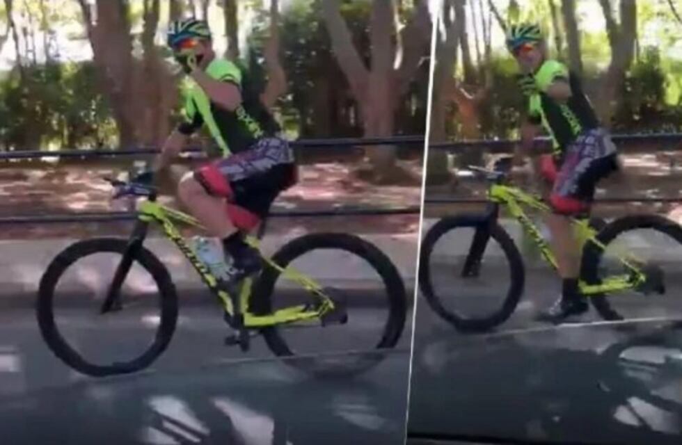 Un médico escrachó a un ciclista que no cumplió la cuarentena por coronavirus: "Se está muriendo gente, salame"