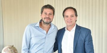 Camau Espínola se reunió con Matías Lammens\u002E