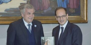 El gobernador Morales recibió al embajador de Italia en Argentina, Giuseppe Manzo\u002E