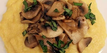 Receta de polenta con champiñones\u002E