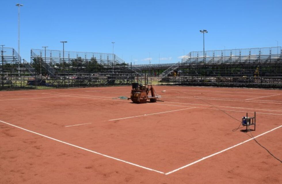 Avanza la construcción de la cancha de tenis del Kempes para el Córdoba Open 2019