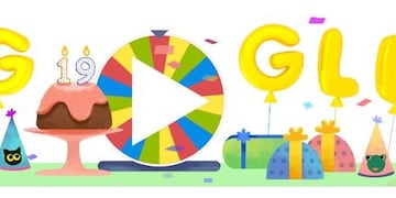 Google cumple 19 años\u002E