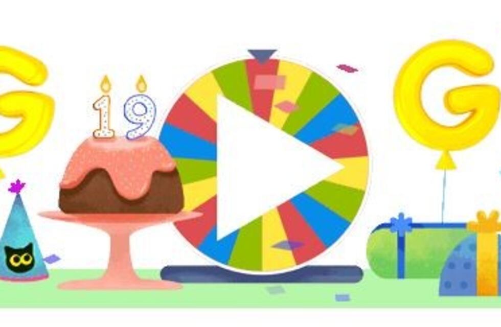 Google cumple 19 años y lo celebra con un Doodle especial