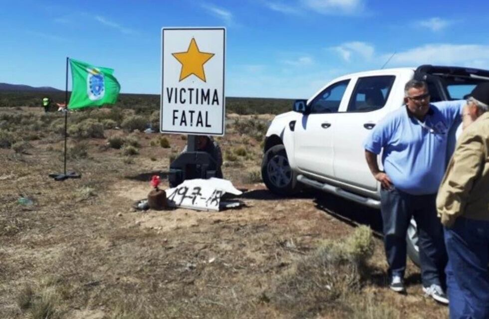 Se colocó la primer estrella que conmemoración a víctimas fatales en Chubut
