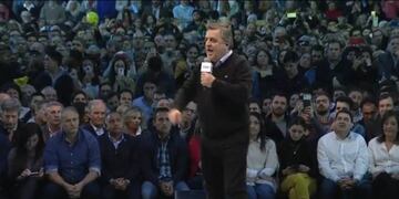 Mario Negri en el cierre de campaña de Juntos por el Cambio\u002E