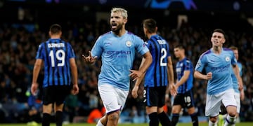 Con doblete de Agüero, Manchester City le gana 2-1 al Atalanta por la Champions\u002E (REUTERS)