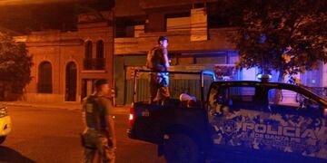 La detención del presunto autor intelectual del la balacera en el casino City Center ocurrió de madrugada en la esquina de MItre y Pellegrini\u002E (Twitter)