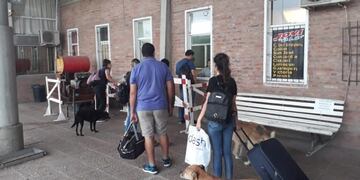 Controles en Terminal de micros Gualeguaychú\nCrédito: Prensa MDG