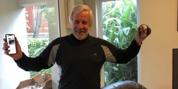 Gerardo Ferreyra festejó su liberación en la tarde de este viernes\u002E (Clarin)