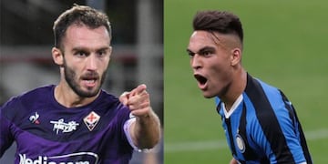 Germán Pezzella y Lautaro Martínez