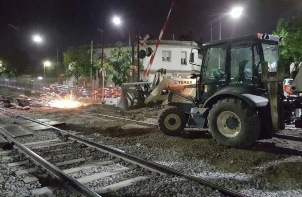 Renovaron las vías cerca de la Estación Beiró del tren Urquiza
