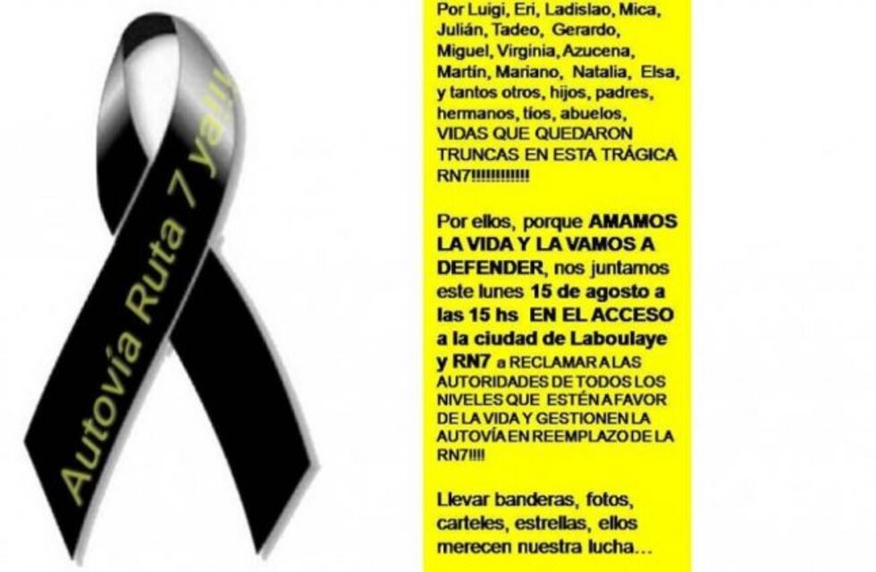 Sigue el reclamo por la autovía en la ruta 7