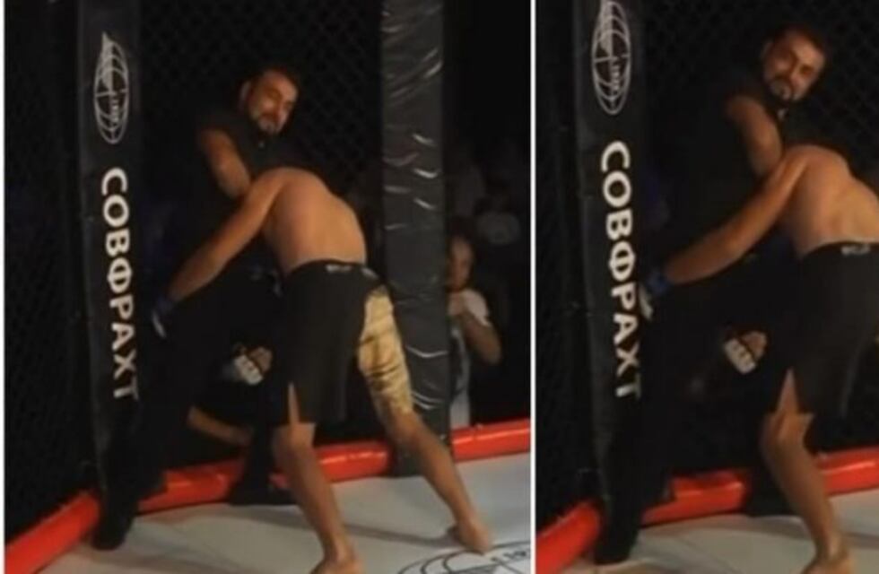 Artes marciales mixtas: un árbitro tuvo que noquear a un luchador